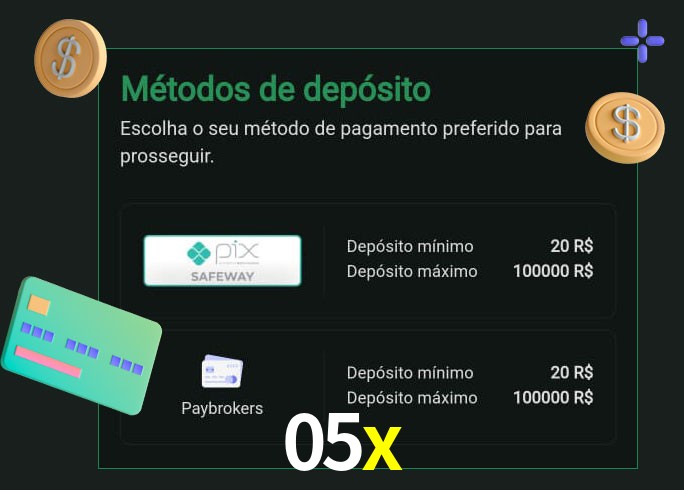 O cassino 05x oferece uma grande variedade de métodos de pagamento